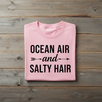 Load image into Gallery viewer, Ocean Air and Salty Hair -Beach Vibes Women's T-Shirt