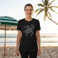 Load image into Gallery viewer, Women’s OceanLove Turtle Graphic Tee – Ocean-Inspired Comfort