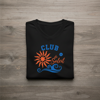 Load image into Gallery viewer, Sun Loving Beach Mom V-Neck – Long Sleeve Performance Top for Outdoor Adventures