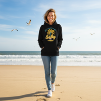 Load image into Gallery viewer, Salty Air &amp; Cozy Care Hoodie — Your Go-To Beach Bonfire Essential