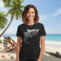Load image into Gallery viewer, OceanLove Women’s T-Shirt – Shark Design for Sea Enthusiasts