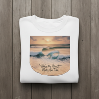 Load image into Gallery viewer, Coastal Mom - Premium Crew Neck - Where my Heart meets the Tide