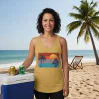 Load image into Gallery viewer, Sunset Lover Women's Tank Top – Modern Fit Jersey Tee