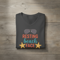 Load image into Gallery viewer, Funny Beach Mom V-Neck T-Shirt – Playful Graphic Unisex Tee for Ocean Lovers