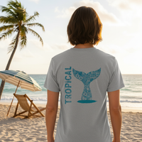 Load image into Gallery viewer, Ocean Love Whale Tail Tee – Soft Coastal T-Shirt for Ocean-Loving Women