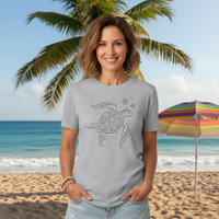 Load image into Gallery viewer, Women’s OceanLove Turtle Graphic Tee – Ocean-Inspired Comfort
