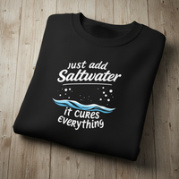 Load image into Gallery viewer, Just Add Saltwater Women’s T-Shirt – Relaxed Fit Beach Vibes Tee