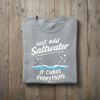 Load image into Gallery viewer, Just Add Saltwater Women’s T-Shirt – Relaxed Fit Beach Vibes Tee