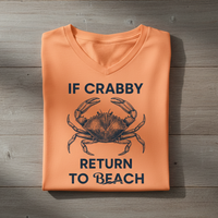 Load image into Gallery viewer, Crabby Beach Vibes T-Shirt for Moms – Relaxing &amp; Stylish Summer Wear