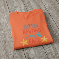 Load image into Gallery viewer, Funny Beach Mom V-Neck T-Shirt – Playful Graphic Unisex Tee for Ocean Lovers