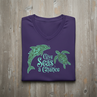 Load image into Gallery viewer, Breezy Comfort for Beach Moms &amp; Ocean Lovers-Shirt Soft Women’s V-Neck Tee –