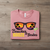 Load image into Gallery viewer, Beach lover &amp; Best Friends - Ultra-Soft Everyday Tee for Casual &amp; Beach Style