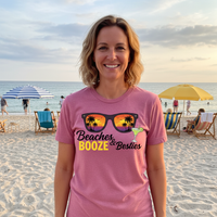 Load image into Gallery viewer, Beach lover &amp; Best Friends - Ultra-Soft Everyday Tee for Casual &amp; Beach Style