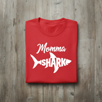 Load image into Gallery viewer, Shark Momma Graphic Tee – Heavyweight Unisex Crewneck T-Shirt