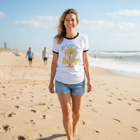Load image into Gallery viewer, A little retro, a lot of beach energy. 🌞 Classic Ringer t-shirt