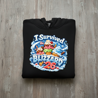 Load image into Gallery viewer, I survived the Blizzard of '26 Hoodie Classic Soft Pullover Hoodie