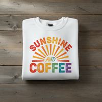Load image into Gallery viewer, ☀️ Sunshine + Coffee Lover Women’s T-Shirt