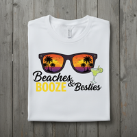 Load image into Gallery viewer, Beach lover &amp; Best Friends - Ultra-Soft Everyday Tee for Casual &amp; Beach Style