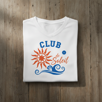 Load image into Gallery viewer, Sun Loving Beach Mom V-Neck – Long Sleeve Performance Top for Outdoor Adventures