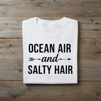 Load image into Gallery viewer, Ocean Air and Salty Hair -Beach Vibes Women's T-Shirt