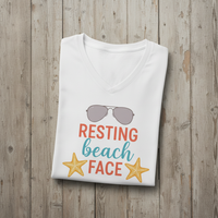 Load image into Gallery viewer, Funny Beach Mom V-Neck T-Shirt – Playful Graphic Unisex Tee for Ocean Lovers