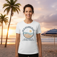 Load image into Gallery viewer, Beach Lover's T-Shirt for Moms – Seashell Hunting Design