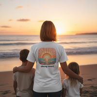 Load image into Gallery viewer, Ocean Lovers Sunset V-Neck Tee – Coastal Dreamer Unisex T-Shirt