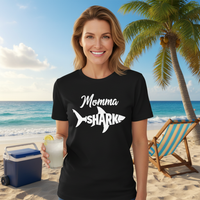 Load image into Gallery viewer, Shark Momma Graphic Tee – Heavyweight Unisex Crewneck T-Shirt