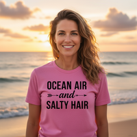 Load image into Gallery viewer, Ocean Air and Salty Hair -Beach Vibes Women's T-Shirt