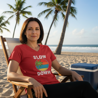 Load image into Gallery viewer, Slow Down and Enjoy Life at the Beach – Relaxed Fit Comfort for Sun &amp; Shore