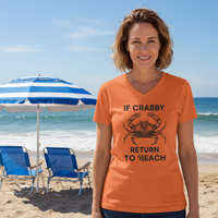 Load image into Gallery viewer, Crabby Beach Vibes T-Shirt for Moms – Relaxing &amp; Stylish Summer Wear