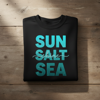 Load image into Gallery viewer, Sun, Salt and Sea -Beach Lover's Longsleeve T-shirt – Relaxed Fit for Comfort