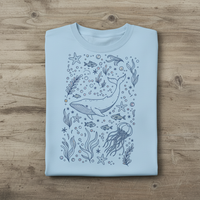 Load image into Gallery viewer, Beach Mom Whale Shirt– Ocean Life Graphic Tee