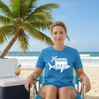 Load image into Gallery viewer, Shark Momma Graphic Tee – Heavyweight Unisex Crewneck T-Shirt