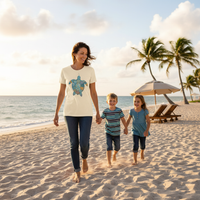 Load image into Gallery viewer, Classic Women’s Cotton Tee – Easygoing Style for Moms by the Shore