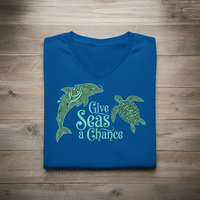 Load image into Gallery viewer, Breezy Comfort for Beach Moms &amp; Ocean Lovers-Shirt Soft Women’s V-Neck Tee –