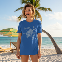Load image into Gallery viewer, Women’s OceanLove Turtle Graphic Tee – Ocean-Inspired Comfort