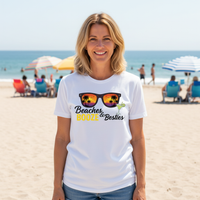 Load image into Gallery viewer, Beach lover &amp; Best Friends - Ultra-Soft Everyday Tee for Casual &amp; Beach Style