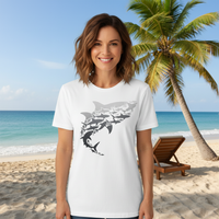 Load image into Gallery viewer, OceanLove Women’s T-Shirt – Shark Design for Sea Enthusiasts
